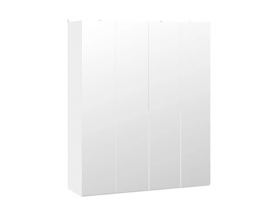 Шкаф для одежды Порто 580 с 4 зеркальными дверями (Белый Жемчуг)